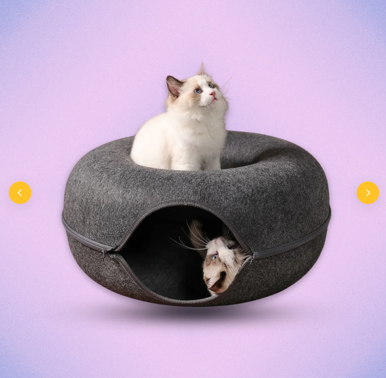 SuperGatto™ Letto a Forma di Ciambella con Tunnel per Gatti